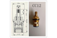 CERAMIC TAP CARTRIDGE VALVE ASSEMBLY CC12 (PAIR)