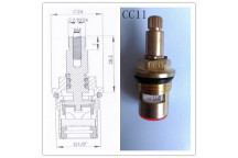 CERAMIC TAP CARTRIDGE VALVE ASSEMBLY CC11 (PAIR)