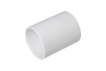 FLOPLAST 50MM WHITE ABS STR COUPLING WS09W