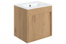 EPS PENRITH 510MM WALL HUNG UNIT INC. BASIN - SEVILLE OAK