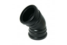 FLOPLAST 110MM BLACK 135* BEND DS SP563B