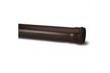 TUPLINGS 110MM X 3M SOIL PIPE SINGLE SOCKET BROWN