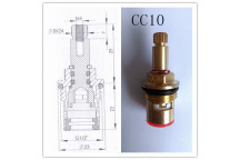 CERAMIC TAP CARTRIDGE VALVE ASSEMBLY CC10 (PAIR)