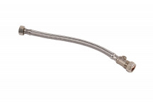 15MM X 1/2\"  FLEXIBLE TAP CONNECTOR CW ISO VALVE STANDARD