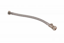 15MM X 1/2\"  FLEXIBLE TAP CONNECTOR CW ISO VALVE STANDARD