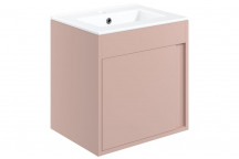 EPS PENRITH 510MM WALL HUNG UNIT INC. BASIN - MATT ANTIQUE ROSE