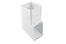 FLOPLAST 65MM WHITE SQUARELINE DOWNPIPE SHOE FLORBS3