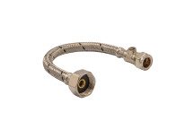 15MM X 1/2\"  FLEXIBLE TAP CONNECTOR CW ISO VALVE WRAS APPROVED