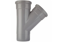 TUPLING 82MM 135 DEGREE SINGLE BRANCH GREY