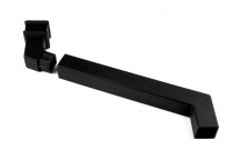 BRETT CAST IRON STYLE SQUARE DOWNPIPE ADJ OFFSET KIT MAX OFFSET 455MM