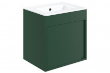 EPS PENRITH 510MM WALL HUNG UNIT INC. BASIN - MATT CONIFER GREEN