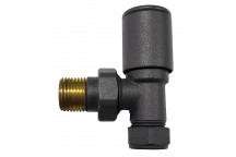 RELION MODERN ANTHRACITE RADIATOR VALVE ANGLED PAIR