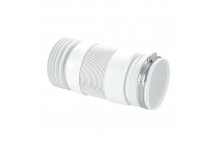MCALPINE FLEXIBLE WC CONNECTOR FOR BTW PAN 4\"/110MM OUTLET WC-F21R