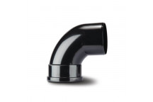 TUPLING 82MM X 92.5 DEGREE SINGLE SOCKET BEND BLACK