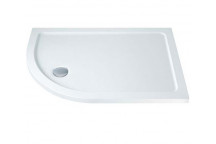 RELION 1300 X 760 LH OFFSET QUAD ABS STONE RESIN  WHITE