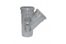 FLOPLAST 110MM GREY 135* BRANCH SP210G