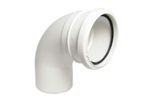 FLOPLAST 110MM WHITE 92.5* BEND-S&S SP161W