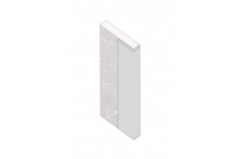 FIBO PROFILES WHITE PVC L-SHAPED PROFILE