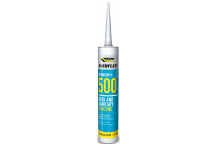 EVERBUILD SILICONE WHITE BATH AND SANITARY SEALANT 500