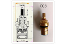CERAMIC TAP CARTRIDGE VALVE ASSEMBLY CC8 (PAIR)