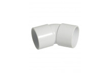 FLOPLAST 50MM WHITE ABS 135* BEND WS20W