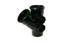 FLOPLAST 110MM BLACK 135* BRANCH SP210B