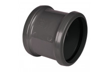 FLOPLAST 110MM ANTHRACITE COUPLING - DS SP105AG
