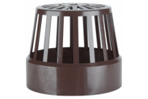 TUPLINGS 110MM SOIL VENT TERMINAL BROWN