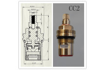 CERAMIC TAP CARTRIDGE VALVE ASSEMBLY CC2 (PAIR)