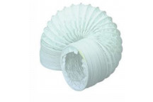 100MM ROUND PVC FLEXIBLE HOSE 3M WHITE