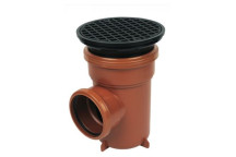 FLOPLAST PLAIN BOTTLE GULLY 110MM INC RD GRID D510