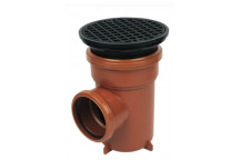 FLOPLAST PLAIN BOTTLE GULLY 110MM INC RD GRID D510