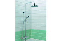 NEW RELION CHROME ROUND DUAL HEAD THERMO SHOWER
