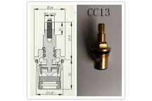CERAMIC TAP CARTRIDGE VALVE ASSEMBLY CC13 (PAIR)