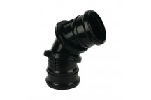 FLOPLAST 110MM BLACK 0-90* ADJ BEND DS SP560B