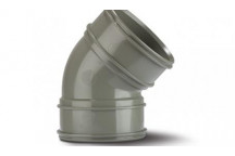 TUPLINGS 82MM 135 DEGREE SOIL BEND GREY 2 SOCKETS