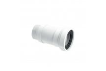 MCALPINE FLEXIBLE PAN CONNECTOR STRAIGHT WC-F26S 3.5\" OUTLET