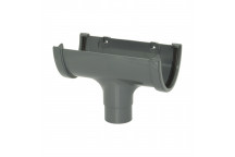 FLOPLAST 115MM ROH1 HICAP RUNNING OUTLET ANTHRACITE GREY ROH1AG