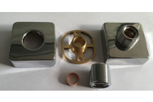RELION SQUARE SHOWER FIXING BRACKETS 13998T - use T53388