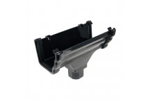 FLOPLAST NIAGARA RUNNING OUTLET FLORON1B BLACK  SQ/ROUND RWP