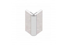 FIBO PROFILES ALUMINIUM EXTERNAL PROFILE 2.4M LONG - ROUNDED SHAPE