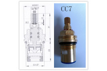 CERAMIC TAP CARTRIDGE VALVE ASSEMBLY CC7 (PAIR)