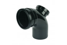 FLOPLAST 110MM BLACK 92.5*ACCESS BEND SP169B