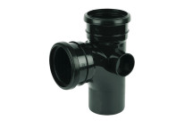 FLOPLAST 110MM BLACK 92.5* BRANCH SP190B