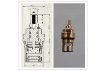 CERAMIC TAP CARTRIDGE VALVE ASSEMBLY CC3 (PAIR)