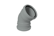 FLOPLAST 110MM GREY 135* BEND DS SP563G