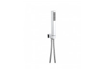 RELION SQUARE SHOWER HANDSET WALL BRACKET/HOSE/HEAD OUTLET KIT CHROME