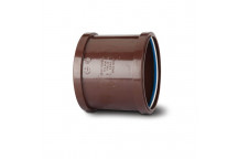 TUPLINGS 110MM SOIL DOUBLE  SLIP SOCKET BROWN