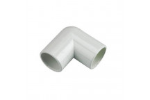 FLOPLAST OS11 21.5mm WHITE OVERFLOW 90* BEND OS11W