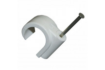 FM MASONARY NAIL PIPE CLIP 11.0MM WHITE